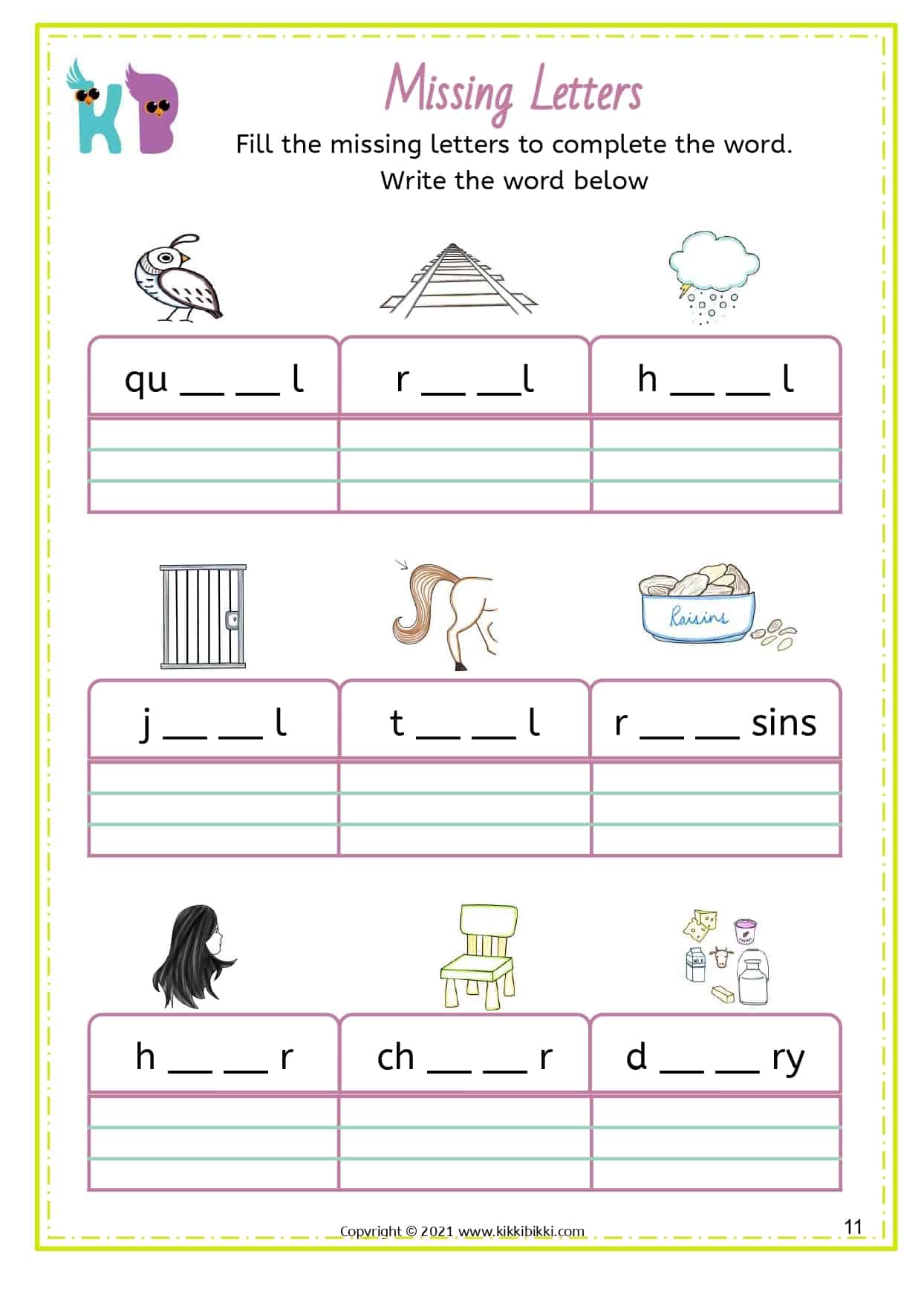 Developing 'ai' Sound Recognition Skills : FREE Printable