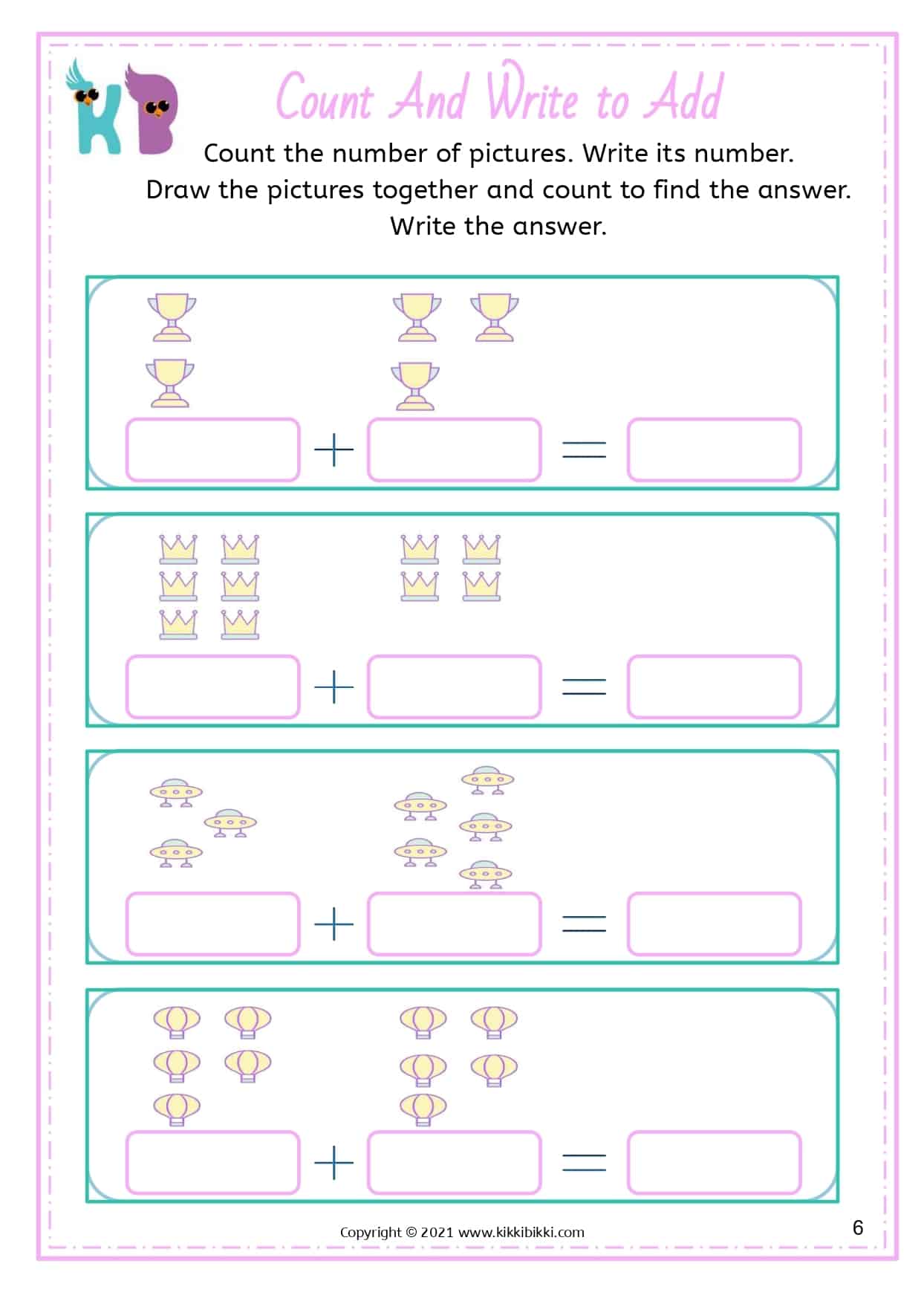 25+ ADDITION WORKSHEETS - KikkiBikki