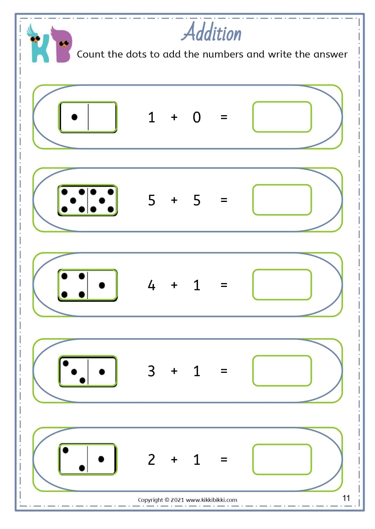 25+ ADDITION WORKSHEETS - KikkiBikki