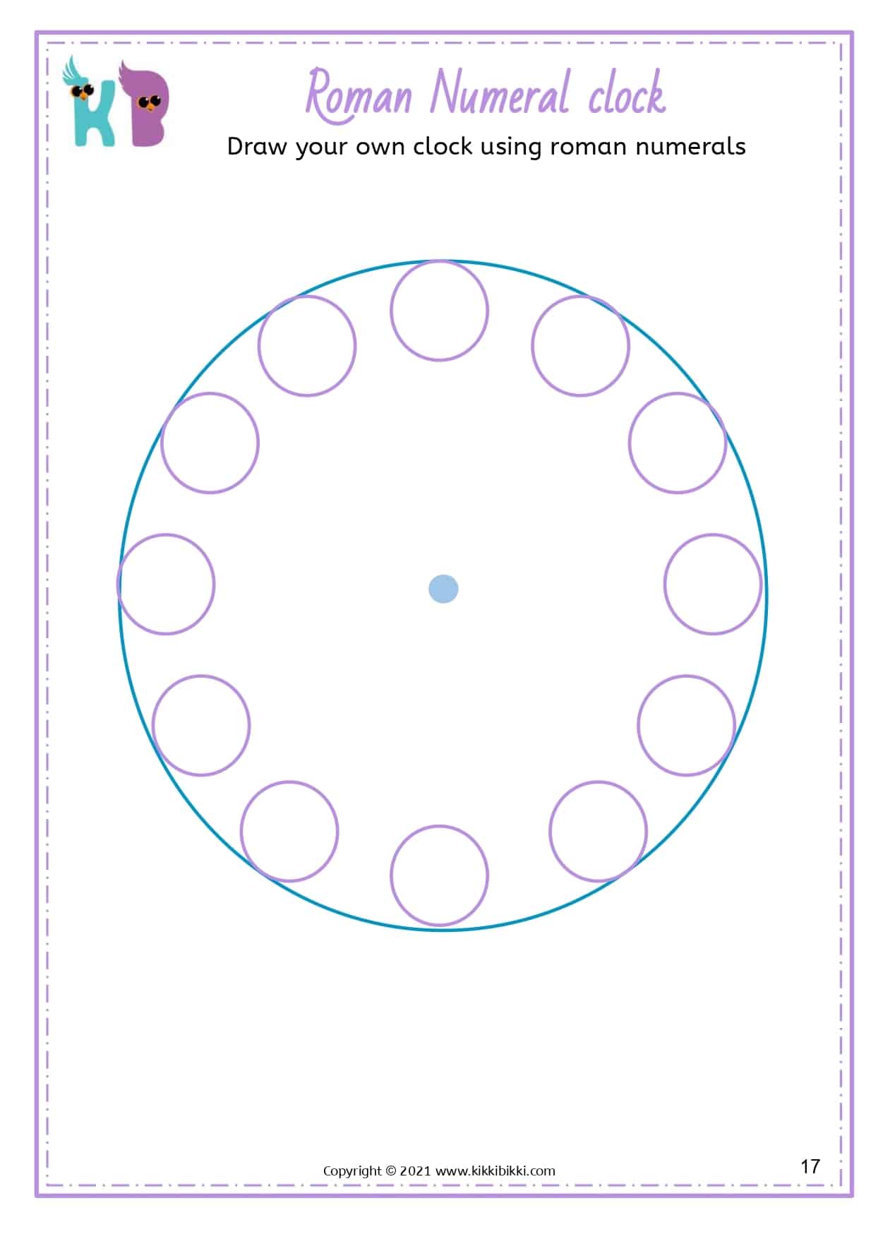 ROMAN NUMERALS for Kindergarteners - KikkiBikki