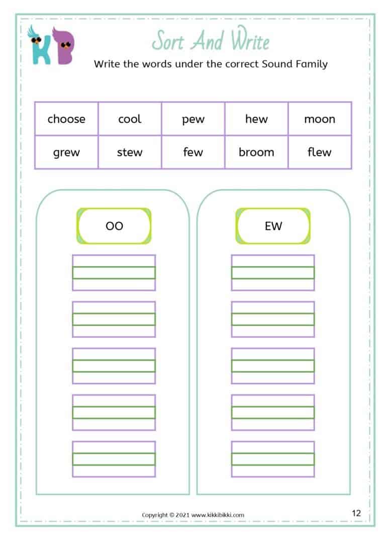 KikkiBikki-Alternative-Spellings-OO-EW-UE-Free-Printable-Worksheets