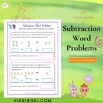 Subtraction Word Problems for Preschool Kids