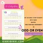 Odd or even worksheets