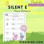 Silent E-kindergarten worksheets