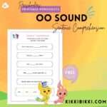 Sentence Comprehension OO Sound - kindergarten worksheets