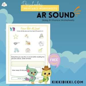Bossy R AR - kindergarten worksheets
