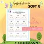 Introduction Soft G- kindergarten worksheets