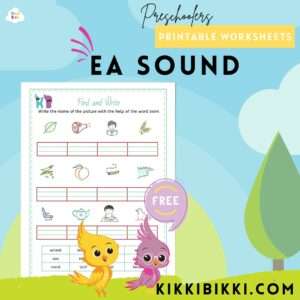 EA Sound- kindergarten worksheets