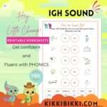 Introduction igh Sound- kindergarten worksheets