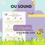 OU Sound - kindergarten worksheets