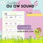 Consolidation of OU OW Sound - kindergarten worksheets