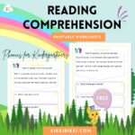 Reading Comprehension - kindergarten worksheets