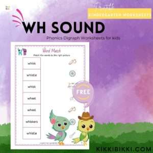 WH sound - kindergarten worksheets