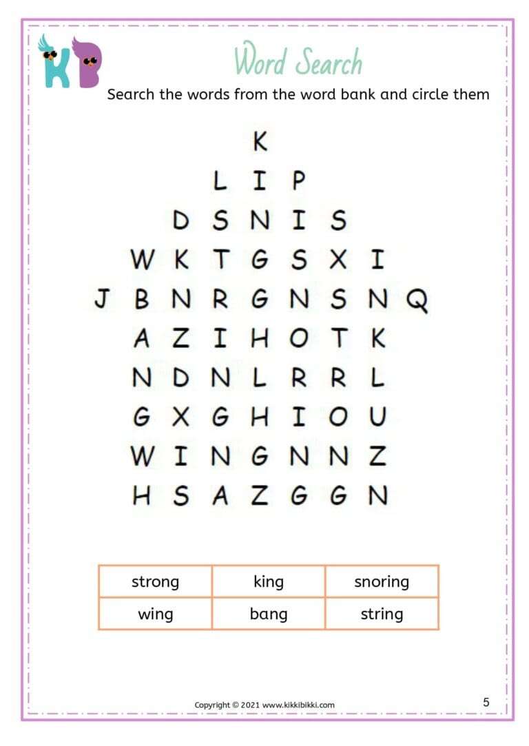 65.2))) KBEHFP5B _ Word Search _ Adding Suffix _ ING