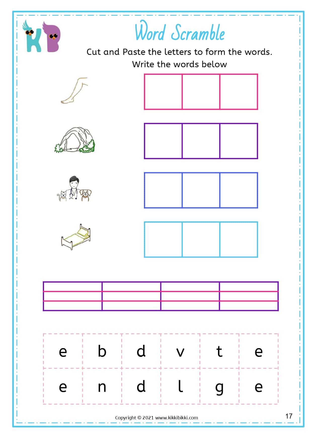 CVC Short e Words Worksheets - Free Phonics Printable