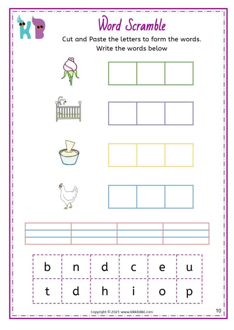 Phonics Practice for Kindergarten