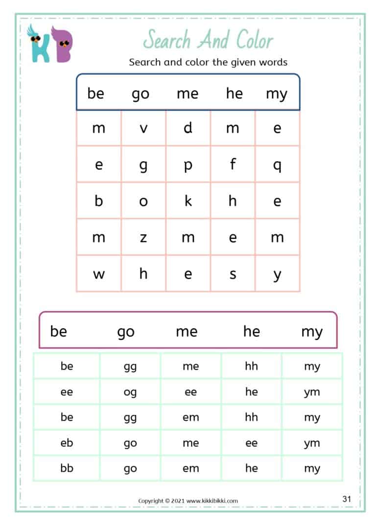 Sight Words Flashcards for Kids