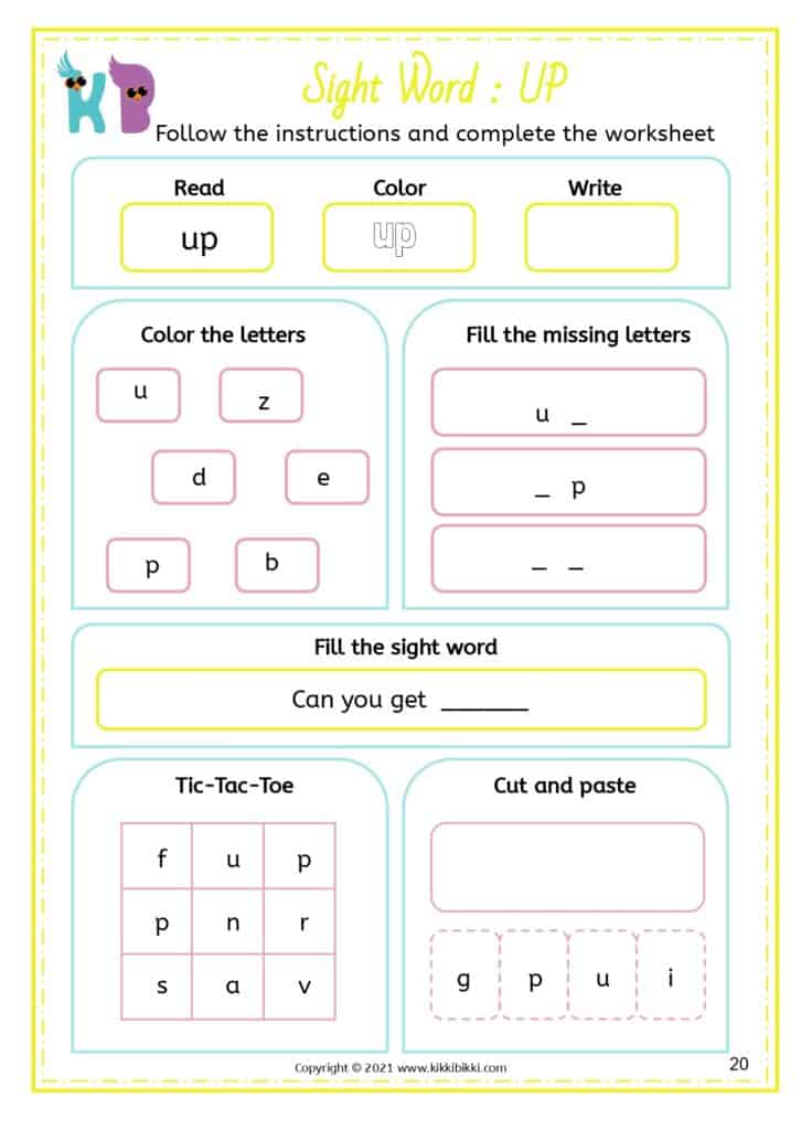 Interactive CVC Activity Sheets