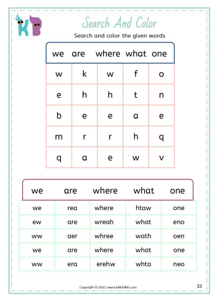 Fun Sight Words Activities