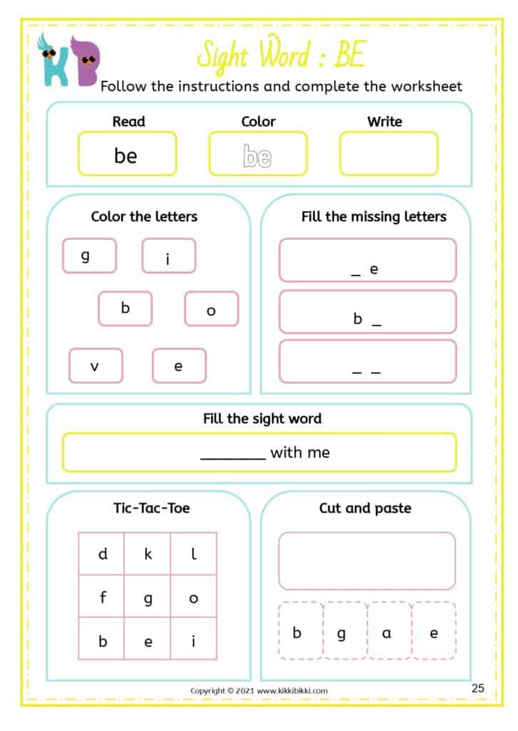 Fun CVC Activity Sheets