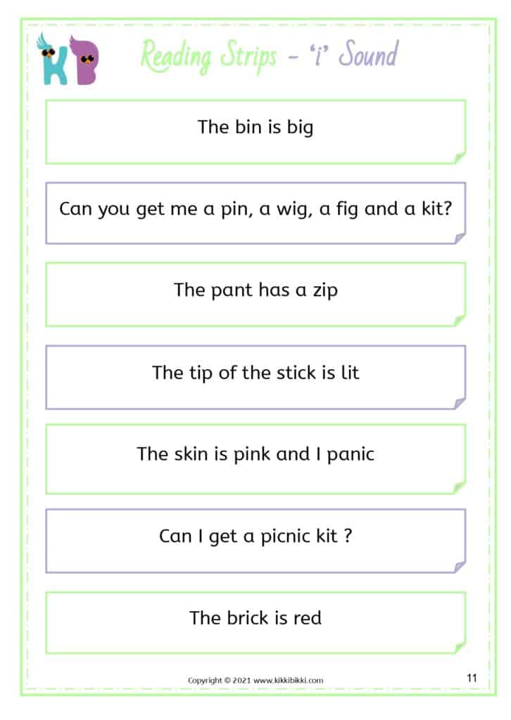 CVC Guided Reading Short Passages
