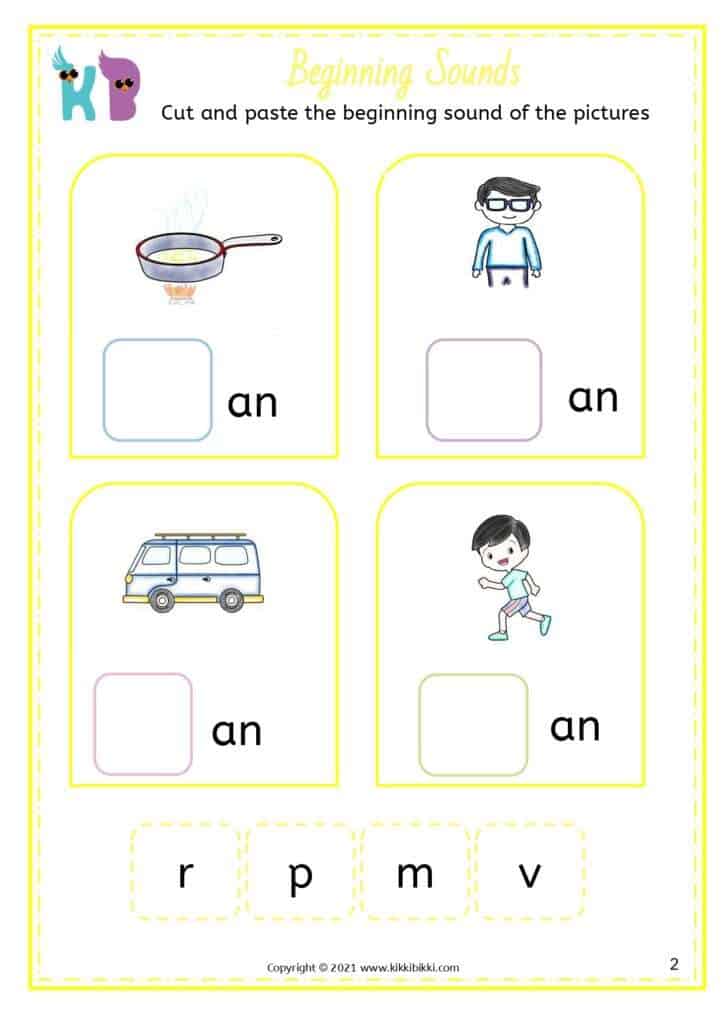 An Family Words Worksheets