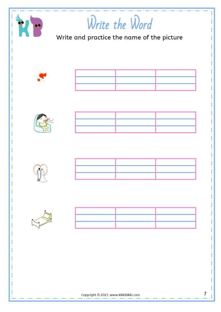 Engaging CVC Short E -ed Words in English Worksheets