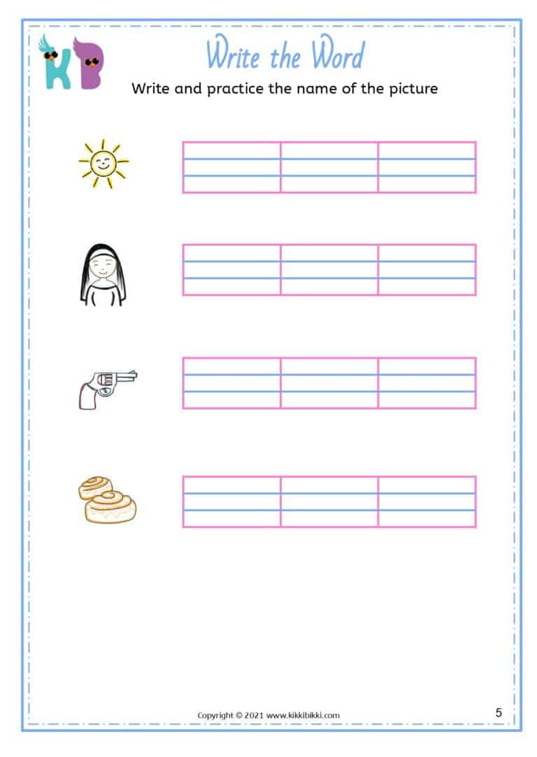 CVC -ig Word Family Worksheets