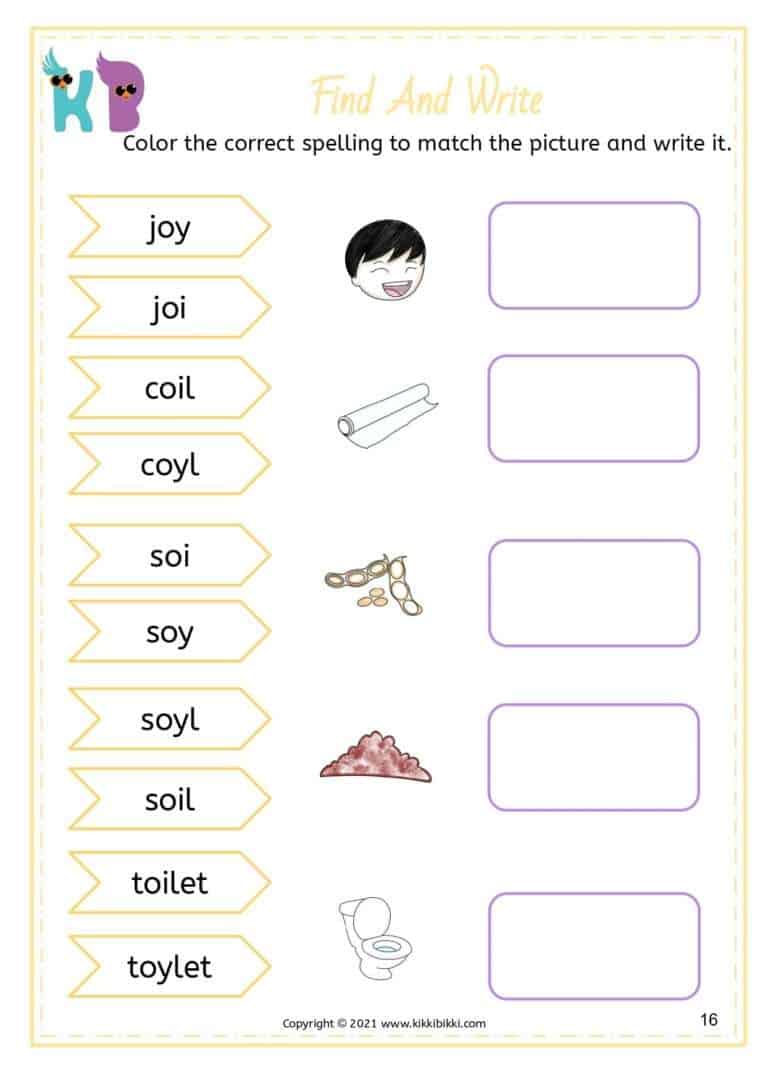 Diphthongs Reading