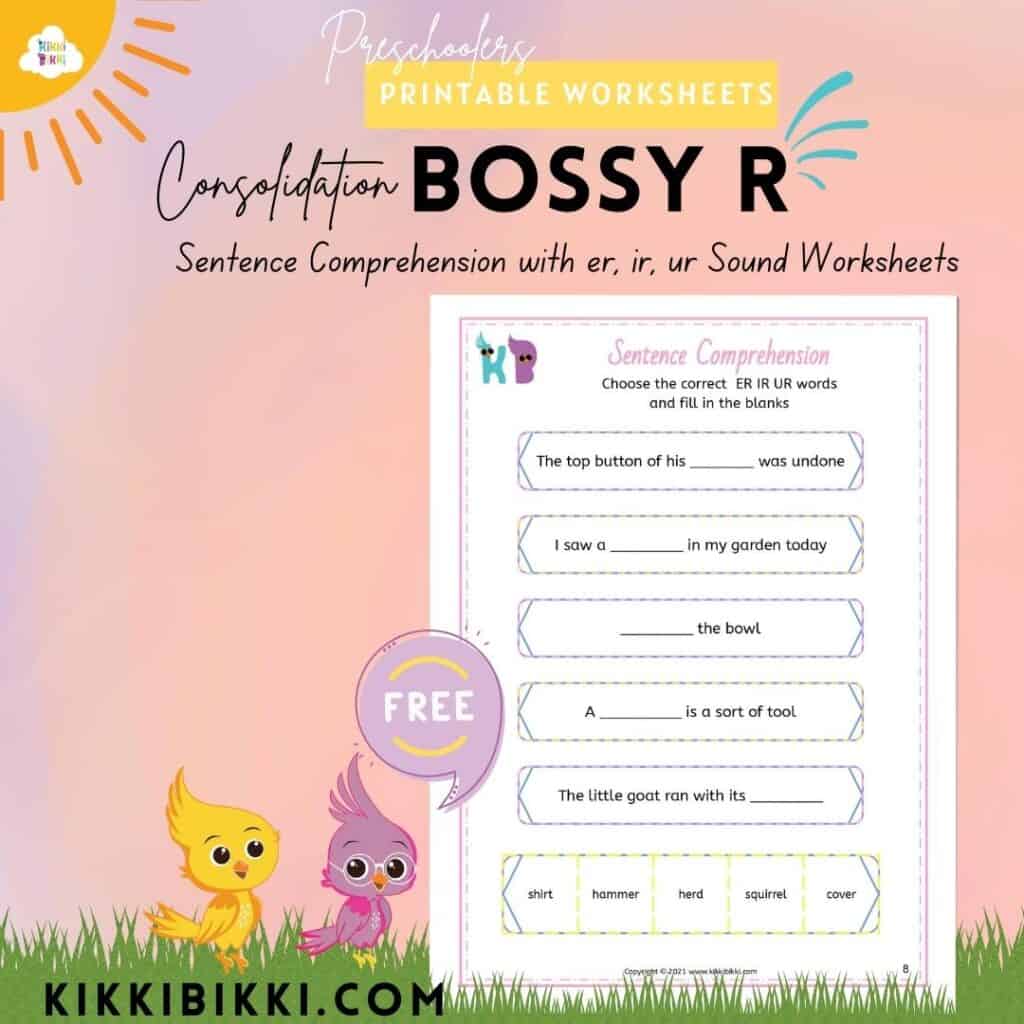 Bossy R Words Comprehension