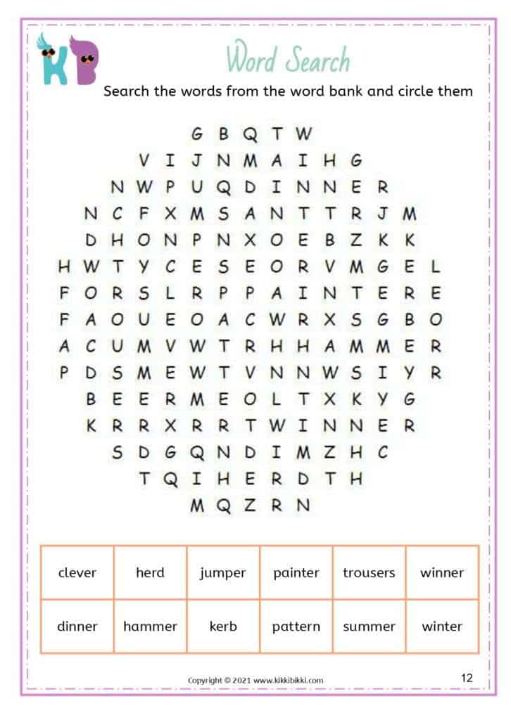 KBEGP10E _ Bossy R _ Fluency in Sound Family-KikkiBikki-free-printable-worksheets