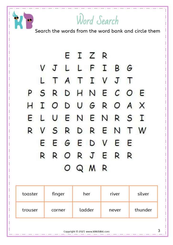 KBEGP10E _ Bossy R _ Fluency in Sound Family-KikkiBikki-free-printable-worksheets