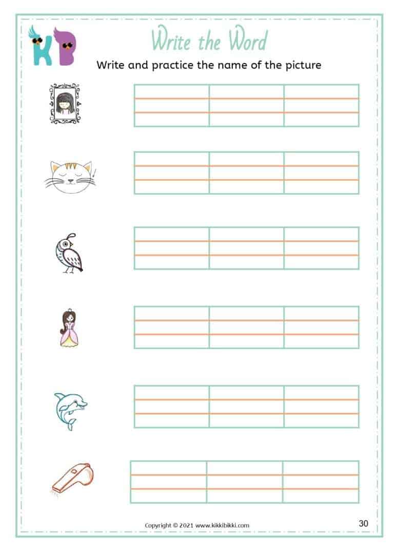 Free Worksheet for Phonics Learning