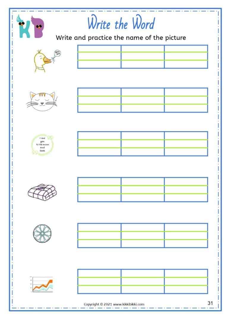 Fun Phonics Learning Worksheet