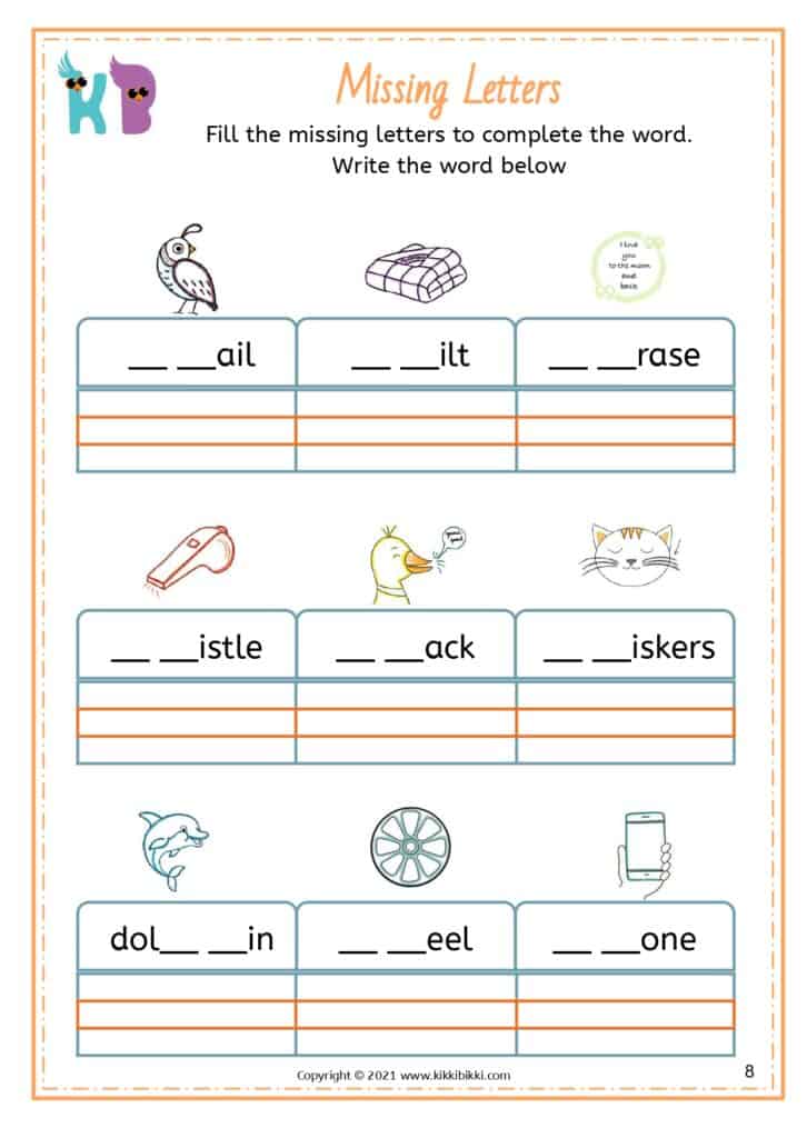 Digraphs Decoding Practice