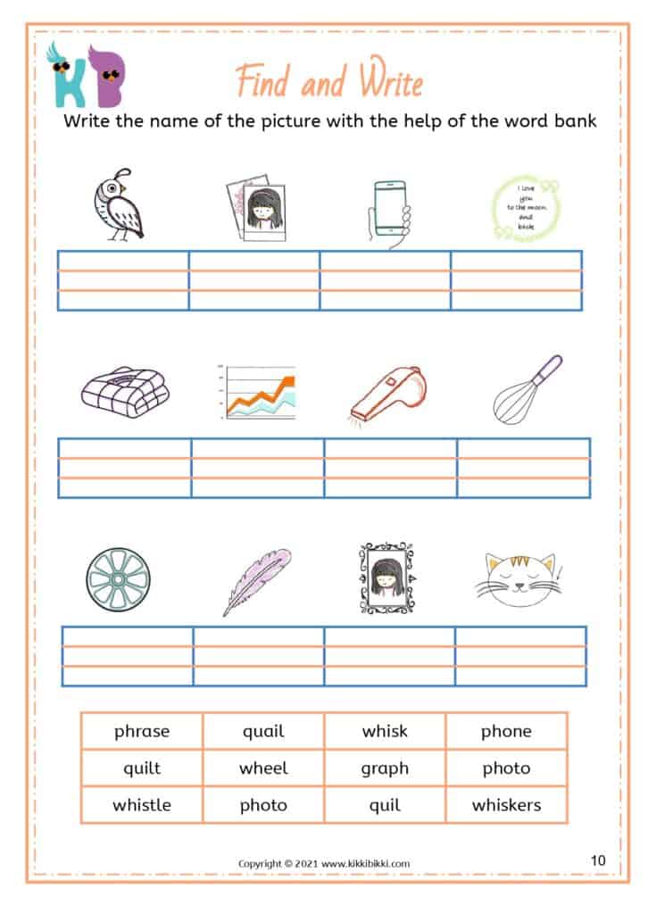 Phonics Digraphs Reading