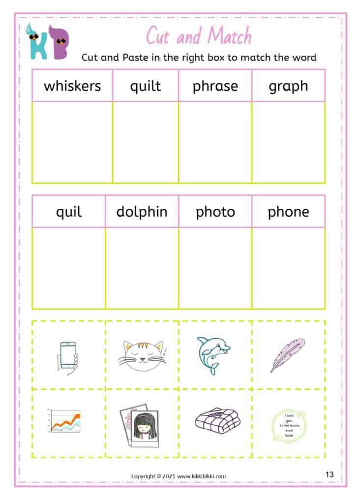 Phonics Digraphs Practice