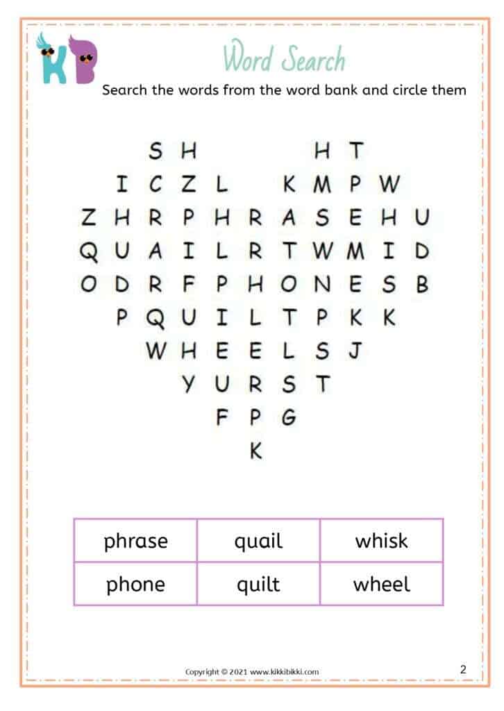 KBEGP11E _Consonant Digraph _ Fluency in Sound Family-kikkibikki-free-phonics-worksheets