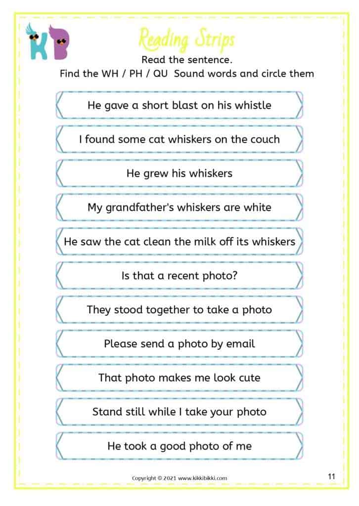 Kindergarten Reading Worksheets