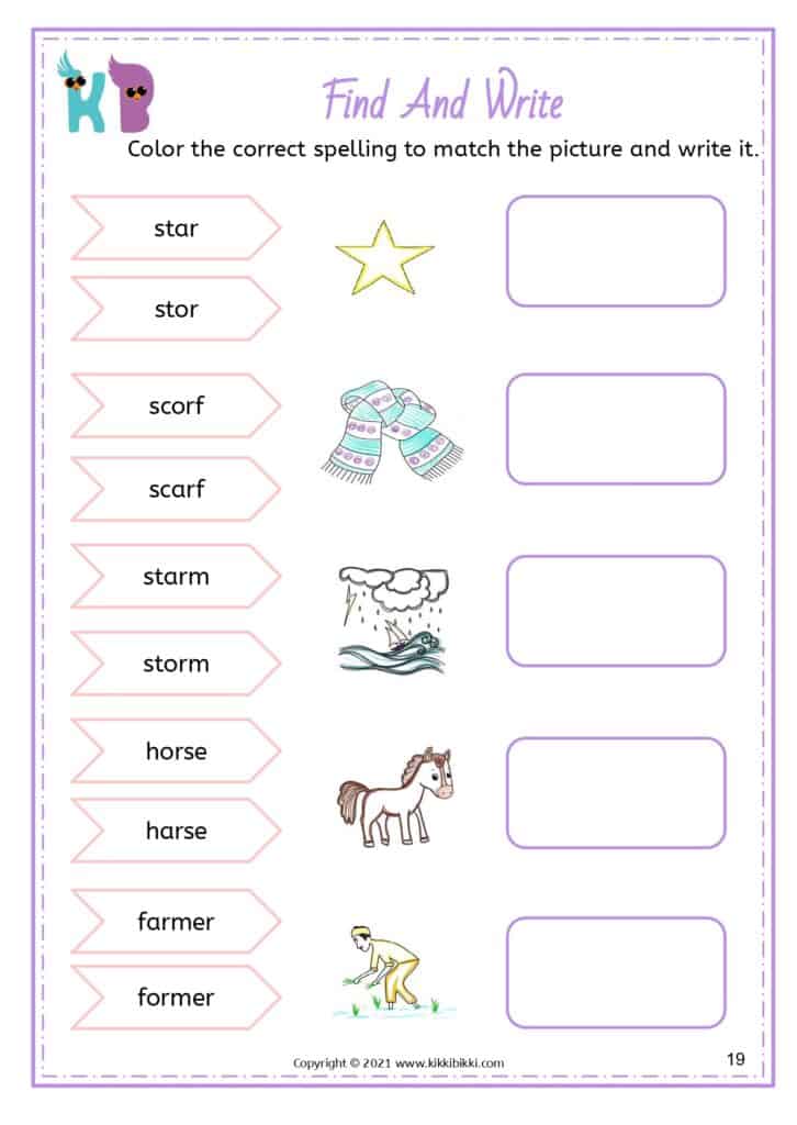 CVC Words Practice Sheet