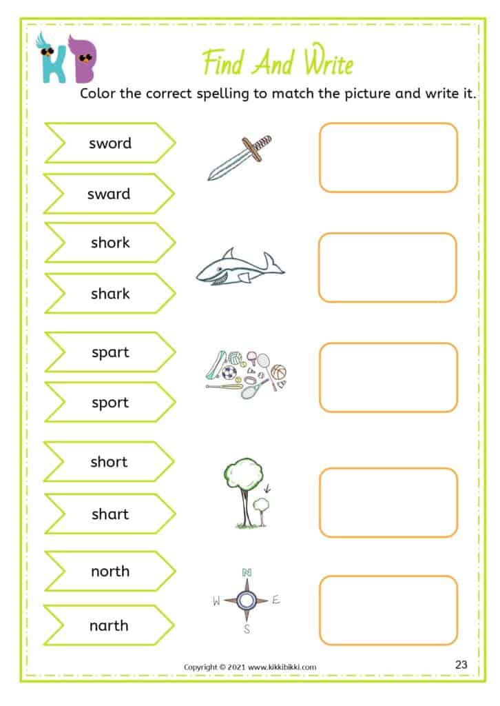 Fun CVC Words Worksheet