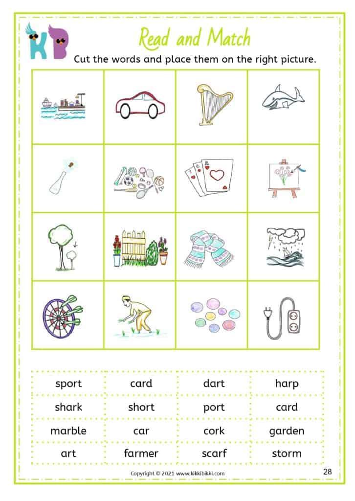 CVC Words Tracing Worksheet