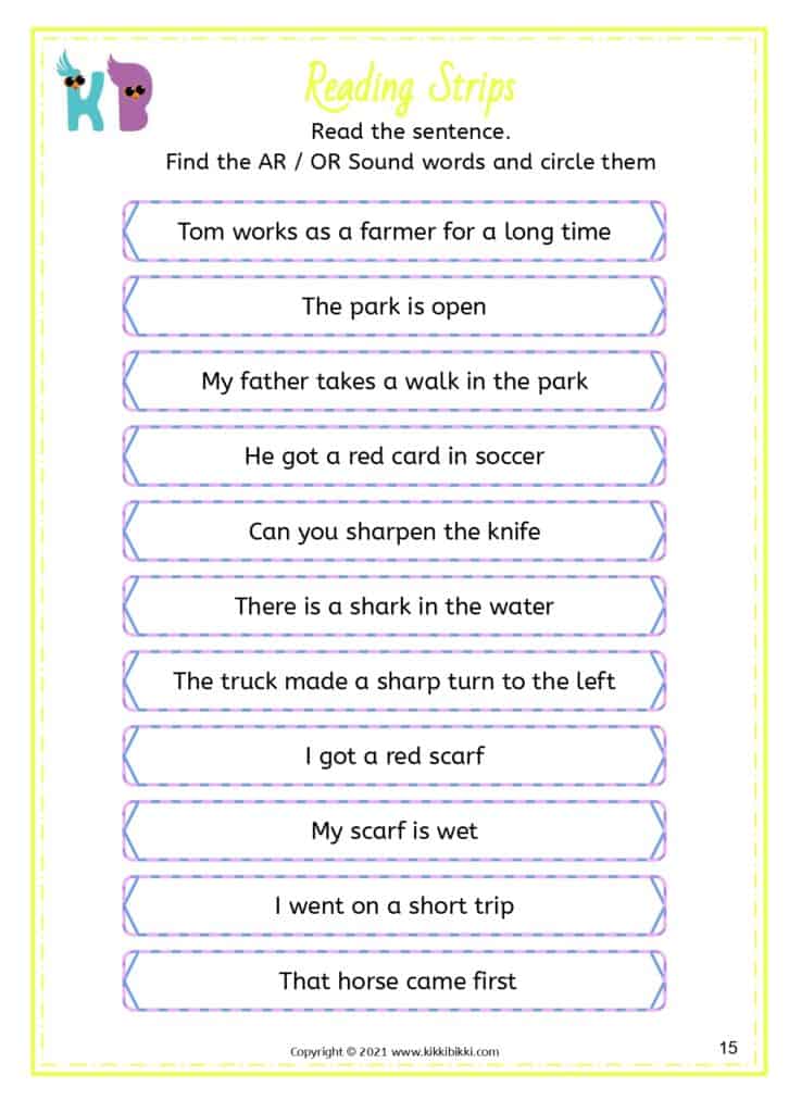 Free Kindergarten Worksheets