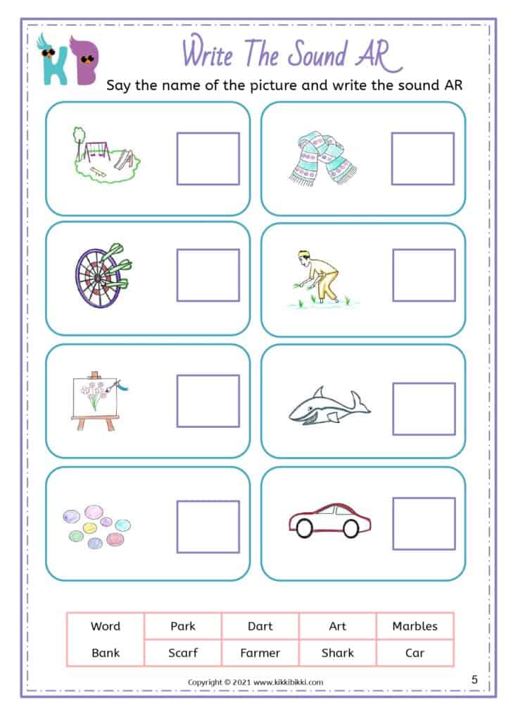 Kindergarten CVC Activity Sheets