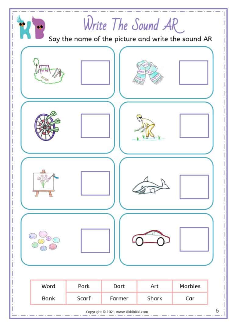 Kindergarten CVC Activity Sheets