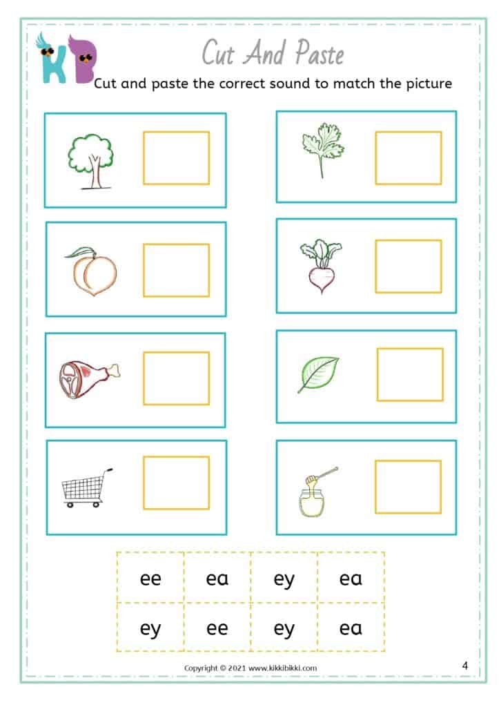 Free Long E Sound Printables