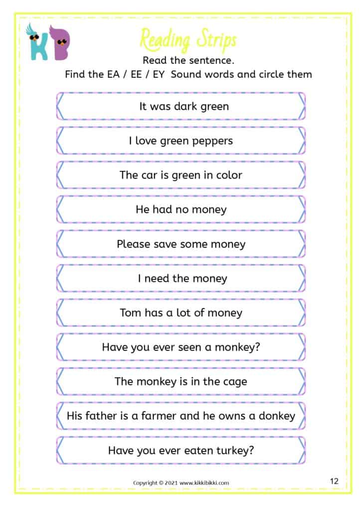 Vowel Digraphs Spelling