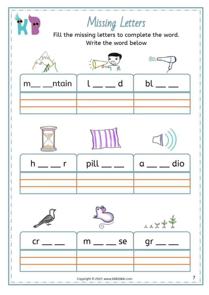 Grade 1 Phonics Sound Activities