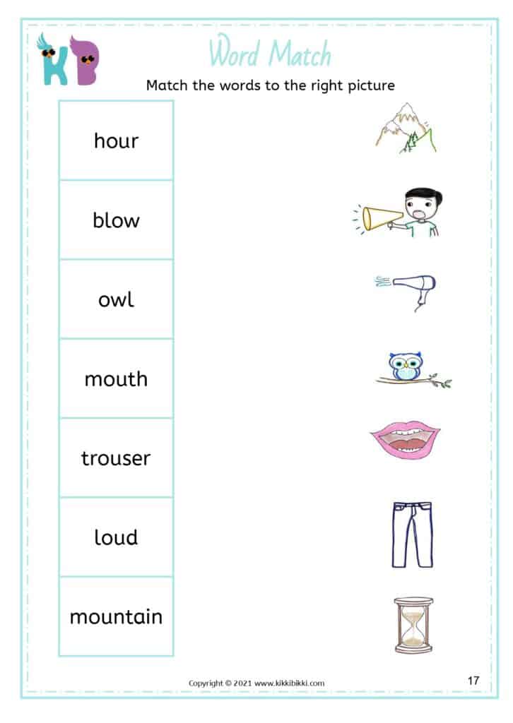 Phonics Worksheet Printable