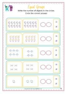 15+ FREE Equal or Not Equal WORKSHEETS - KikkiBikki